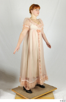  Photos Woman in historical Celebration dress Historical Clothing a poses pink dress whole body 0008.jpg